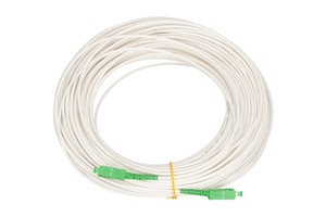 Extralink Patchcord SC/APC-SC/APC, LSOH, Single Mode, Simplex, G.657A2, 3mm, <b>25m</b>, White - Product Image 2