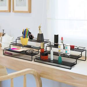 Black Expandable Metal Cabinet Spice Rack Storage Holders Kitchenware Item <b>for</b> Multipurpose Use Black Coated 3 Tier Large Size - Product Image 6