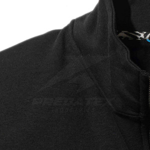 Suéter con cremallera de cuarto de mezcla de algodón de alta calidad con ropa personalizada, sensación ligera e informal - Product Image 6