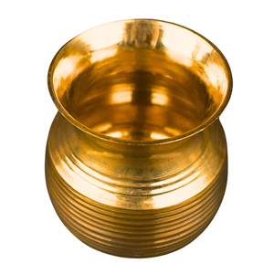 Lota en laiton pur vintage de haute qualité avec finition polie pour une utilisation en cuisine, article de cuisine antique arabe Lutiya - Product Image 5