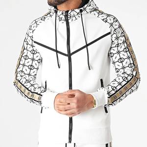 Conjunto de chaqueta y pantalones deportivos informales para hombre de tendencia 2023, ropa de abrigo con capucha y Tops cortos, nuevo estampado para primavera y otoño - Product Image 4