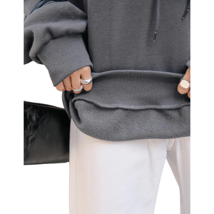 Oversize <b>Hoodie</b> Women Custom Heavyweight Streetwear <b>Blanket</b> <b>Oversized</b> <b>Hoodie</b> 400gsm French Terry Oodie <b>Oversized</b> <b>Hoodie</b> - Product Image 2