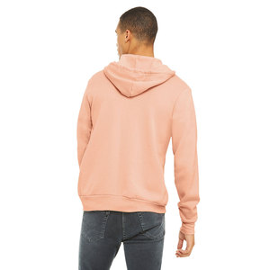 Sudadera con capucha y cremallera completa con logotipo personalizado para hombre 75% algodón/25% poliéster sudadera polar suave chaqueta ajustada al por menor para invierno liso teñido - Product Image 3