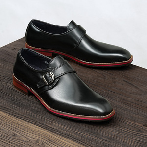 Chaussures Oxford en cuir de vachette pleine fleur avec talon amorti et design antidérapant, chaussures habillées pour hommes, chaussures en cuir - Product Image 3