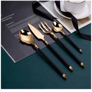 Juego de Cucharas de Acero Inoxidable de Diseño, Elaboradas para Fiestas y Eventos Gastronómicos de Alta Gama, Detalles Artísticos, Acabado Dorado, Pulido Espejo Superior - Product Image 5