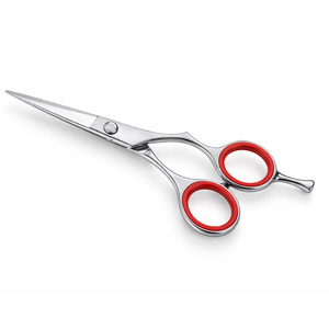 กรรไกรตัดผมขนาด 6.5 นิ้ว สแตนเลสสตีล สำหรับช่างมืออาชีพ ใบมีดโค้ง ปรับแรงตึงได้ รับผลิตแบบ OEM - Product Image 5