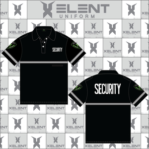 Uniformes DE SEGURIDAD personalizados Camisetas Polo reflectantes negras para guardias de seguridad Uniformes de guardia de seguridad duraderos - Product Image 6