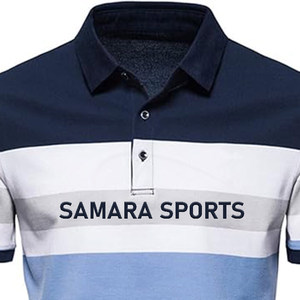 Nouveau coton couleur unie polo classique à manches courtes de qualité supérieure décontracté affaires social hommes polos - Product Image 4