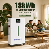 Batterie domestique BEES TECH 18 kWh 51,2 V LiFePO4 avec cellules LiFePO4 de qualité A pour la sauvegarde solaire de toute la maison, également disponible en 300 Ah, 314 Ah, 350 Ah