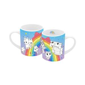 Mug en céramique de 250 ml Gabby's Dollhouse, design de dessin animé, compatible micro-ondes, idéal pour les fêtes et les cadeaux promotionnels - Product Image 1