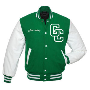 GUANTES City OEM Logotipo bordado personalizado Chaqueta de béisbol acolchada para hombre Letterman Varsity Bomber Jacket para hombre Propia Varsity Jacket - Product Image 1