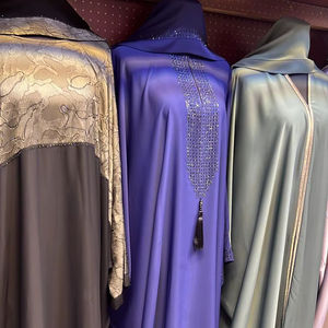 2024 Dubai Elegant Islamic Clothing Beautiful <b>Black</b> Hand Work <b>Kaftan</b> Traditional Muslim Abaya for Women - Product Image 1