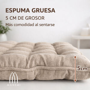 Cojín para Banco de Interior y Exterior con Funda con Cremallera, Relleno de Fibra Hueca, Almohadas Lumbares y Cojines para Asiento - Product Image 3