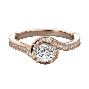 Bague classique en or jaune 9 carats avec diamant solitaire ovale cultivé en laboratoire, bague de fiançailles ou de promesse pour femme, certifiée IGI - Product Image 6