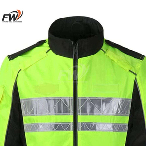 Chaqueta Cortavientos de Seguridad Impermeable y Reflectante de Alta Visibilidad para Hombre, Amarilla con Brillo Nocturno, Ropa de Trabajo de Seguridad - Product Image 5