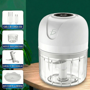 Tritatutto Elettrico USB 250ML, Mini Processore Multifunzione per Casa e Camper, Trita, Macina e Miscela Carne - Product Image 2