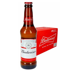 Cerveza Premium Budweiser en Latas de 473 ml, Paquete de 24 Unidades, 145 Calorías por Lata, Información Nutricional para la Industria de Servicios Alimenticios - Product Image 1