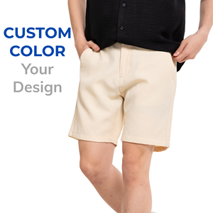 Short en maille pour hommes en lin en gros, conception ODM/OEM, imprimé-fabriqué au Vietnam - Product Image 1