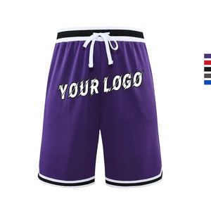 Men's Custom Quick Dry Basketball <b>Shorts</b> Vintage <b>Decoration</b> Sport Gym Training Mesh Polyester Wholesale Bulk Drawstring Closure - Product Image 3