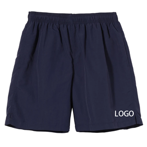 กางเกงขาสั้นผ้าไนลอนสีดำระบายอากาศได้ดีสำหรับผู้ชายใส่สบายแห้งเร็วแบบลำลองสีพื้นยาวถึงเข่าใส่เล่นกีฬาฤดูร้อนปรับแต่งได้ - Product Image 5