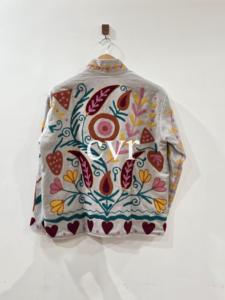 Handmade Velvet Suzani Outerwear Coat Embroidered Uzbek Eco-Friendly Women's Luxury Coat Winter <b>Boho</b> for Party Wear - Product Image 3