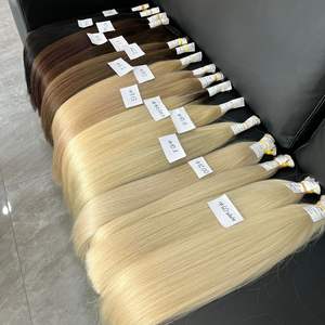 ผมมนุษย์แท้ #9.13สีดำธรรมชาติสีดำเทรนด์ร้อนแรงเรียบเนียนหลายโครงสร้างแข็งแรง - Product Image 6