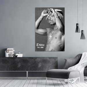 Affiche moderne de Tupac Shakur avec design fumé pour décoration murale - Product Image 2