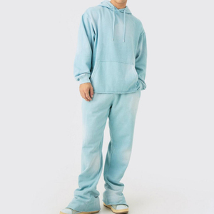 Jersey de algodón de alta calidad para hombre, chándal transpirable, ropa deportiva informal con estilo, traje de entrenamiento de gimnasio, traje de entrenamiento - Product Image 1