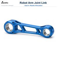 Pièces d'automatisation robotique usinées CNC de précision sur mesure, articulations de bras robotiques en aluminium