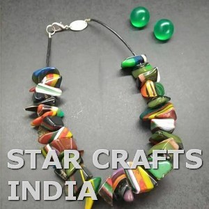 High Quality <b>Leather</b> <b>Cord</b> with Resin Multi Beads Pendent Necklace Set Jewelry Earrings Accessories Women Stainless Steel Jewelry - Product Image 3