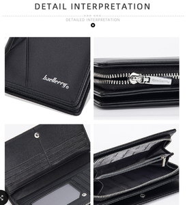 Cartera de Cuero Larga con Cremallera Marrón, Monedero, Bolsillo, Estuche para Tarjetas, para Hombre y Mujer, Hecho en Bangladés - Product Image 4