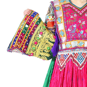 ชุดเดรสยาวปักลายเต็มตัว แขนยาว คุณภาพดี ผ้ากำมะหยี่แท้ สไตล์บันจารา สำหรับเต้นรำแบบอัฟกานิสถาน - Product Image 6