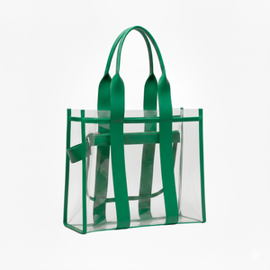 Sac fourre-tout transparent Iota Phi Lambda Sorority, sac fourre-tout en vinyle transparent avec poignées d'épaule, sac de transport en PVC transparent approuvé pour les stades - Product Image 3