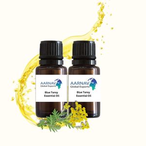 Achetez de l'huile essentielle de Tanaisie bleue pure à 100% avec de l'huile d'arbre à thé pour diffuseur de parfum, produits naturels de qualité supérieure MA - Product Image 1