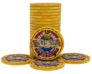 Professional 10g 40mm Ceramic Poker <b>Chips</b> with Unique Design and Customisable Logo Clay Material for Casino Use with <b>Tray</b> - Product Image 1