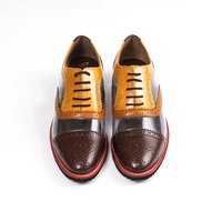 Chaussures habillées de luxe élégantes pour hommes, à bout pointu, en similicuir PU italien léger, non en cuir, rehaussantes, plates, imperméables, pour l'été