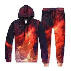 Conjunto Deportivo Ecológico de Lujo con Capucha, Chaqueta con Cierre Completo y Pantalones Deportivos Estampados, Diseñado para Comodidad y Potencia - Product Image 5