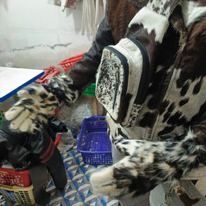 Gants durables en fourrure animale pour écran tactile, pour le cyclisme, les sports d'hiver, respirants, thermiques, unisexes, longueur opéra - Product Image 6