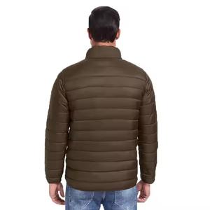 Chaqueta acolchada de invierno personalizada para hombre, sin capucha, Con cremallera larga y cálida, estilo callejero, chaquetas acolchadas de alta calidad - Product Image 2