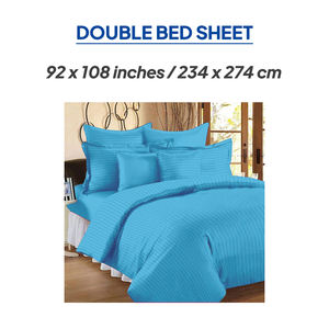 400 TC rayas 100% algodón sábanas ajustadas portátil y función plegada - Product Image 4