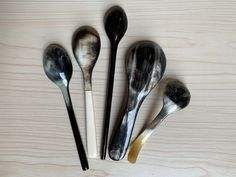 Juego de Cubiertos de Cuerno de Búfalo Natural Hecho a Mano, con Mango Largo, Ecológico, Pulido y Suave, para el Hogar - Product Image 6