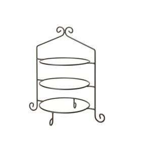 Handmade scrollwork design vintage metal <b>plate</b> <b>stand</b> for <b>displaying</b> collectible <b>plates</b> in formal dining or event settings - Product Image 4