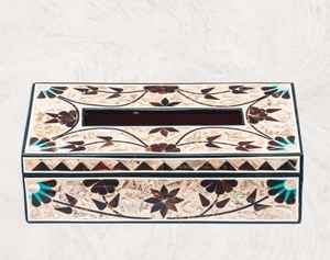 Porte-serviettes de table de luxe de forme personnalisée, incrustation de nacre, design moderne, marque SAMI HANDICRAFTS, utilisation à domicile et au restaurant - Product Image 4