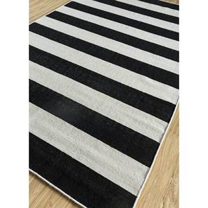 Tapis en laine tissés à la main Alhambra Ivory, rayés, rectangulaires, pour couloir, salon, chambre ou maison - DW-177 - Product Image 2