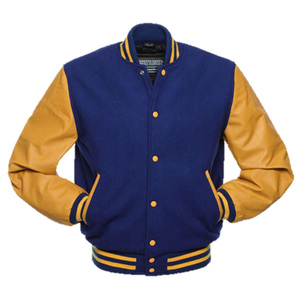 Chaquetas Universitarias Económicas 100% Cuero y Lana, Producto de Alta Calidad, Ropa de Béisbol para Hombre, Proveedor Mayorista OEM con MOQ Bajo - Product Image 1