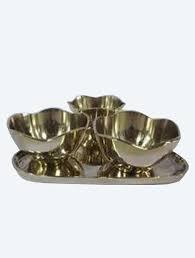 Bol à glace décoratif en acier et dessus de Table produit cadeau de mariage et artisanat forme ronde et utilisation à la main pour la vente - Product Image 6
