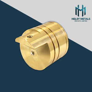 Componente Cilíndrico de Latón Duradero, Mecanizado con Precisión, con Eje Extendido, Acabado Liso, Herraje Industrial de Latón para Motores - Product Image 4