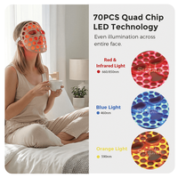 Masque facial en silicone léger et portable SunPlus, vente en gros, masque facial 3D creux, thérapie par lumière rouge LED PDT, masque de beauté pour le visage
