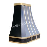 Extractor de cocina de acero inoxidable, campana extractora, cocina comercial, recirculación negra, diseño personalizado, cocina de ventilación para el hogar