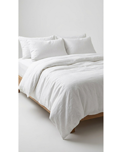 Wholesale Double Size Poly Cotton <b>Duvet</b> Cover <b>Set</b> | Soft Breathable Solid White Bedding <b>Set</b> | OEM ODM Private Label Manufacturer - Product Image 4
